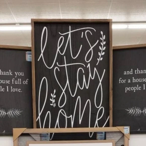 Let’s Stay Home Frame - Picture 2 of 2